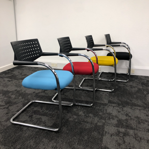 stylish used office meeting chairs in 4 colour variants