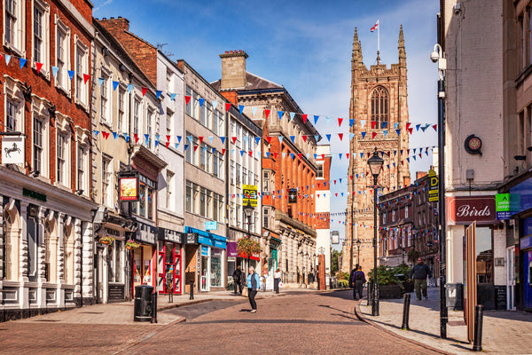 Go to article: High street in Derby,UK