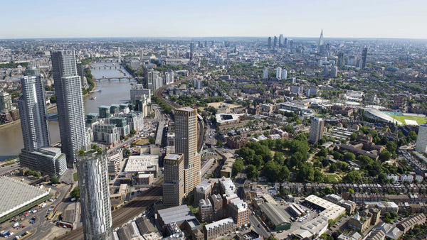 Go to article: Aerial view of Lambeth, London