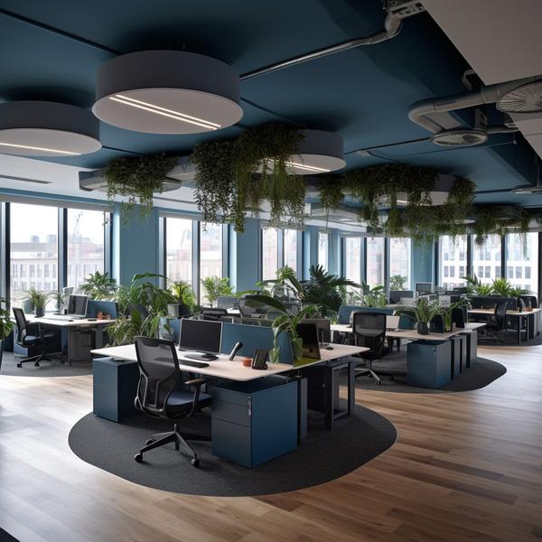 Go to article: Stylish london office with toned used office furniture