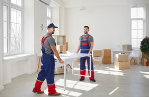 men conducting office clearance in London