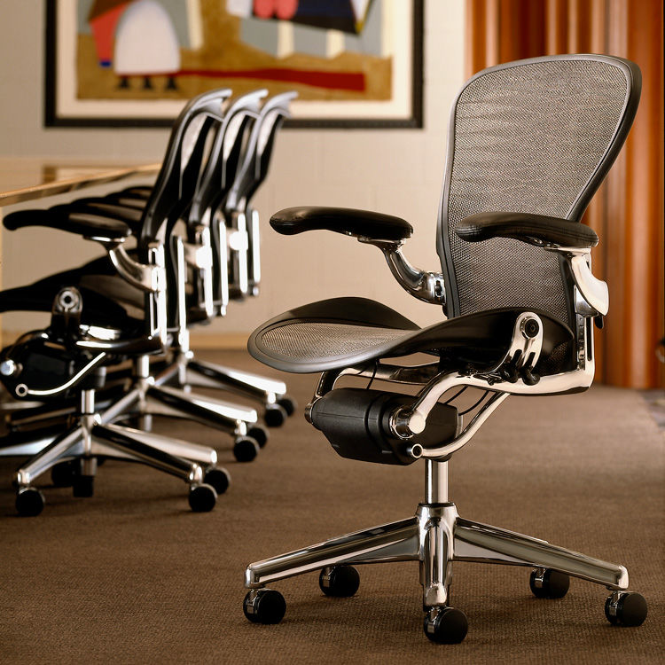 Refurbished Herman Miller Aeron and Herman Miller Mirra chairs