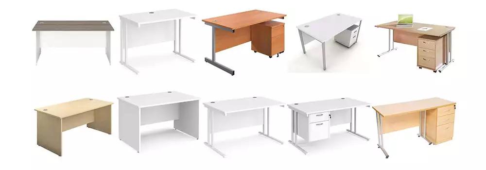 straight office desks as sold by Kings Office Furniture