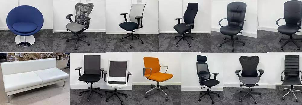 Refurbished second hand office chairs