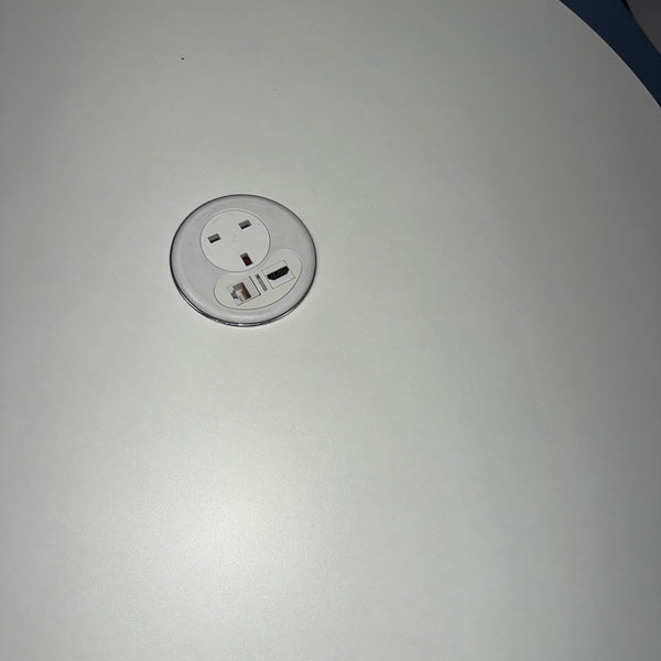 Used Meeting Set With Power & Boss Saint Swivel Chairs