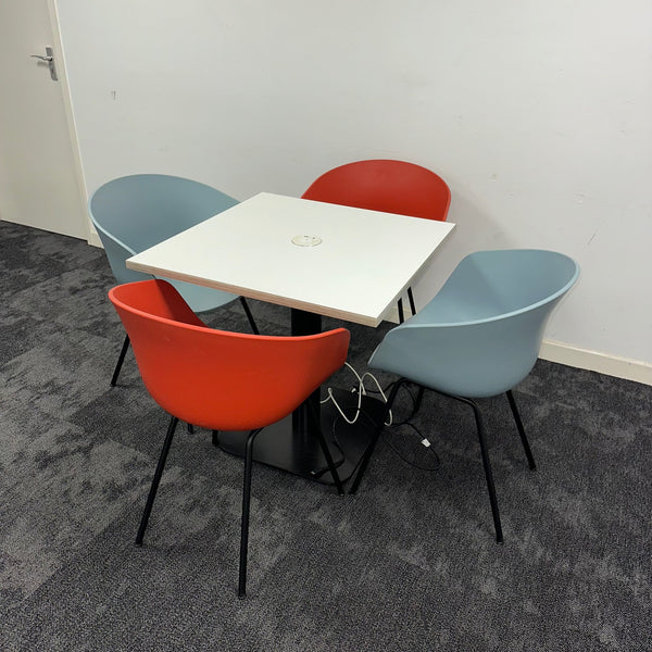 Used Hay Meeting Table Bundle With Power