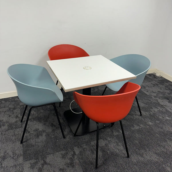 Used Hay Meeting Table Bundle With Power