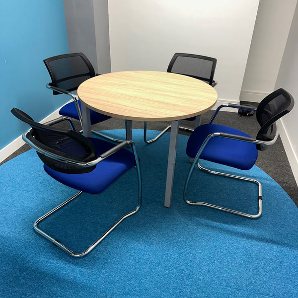 Used Meeting Table + 4 Meeting Chairs