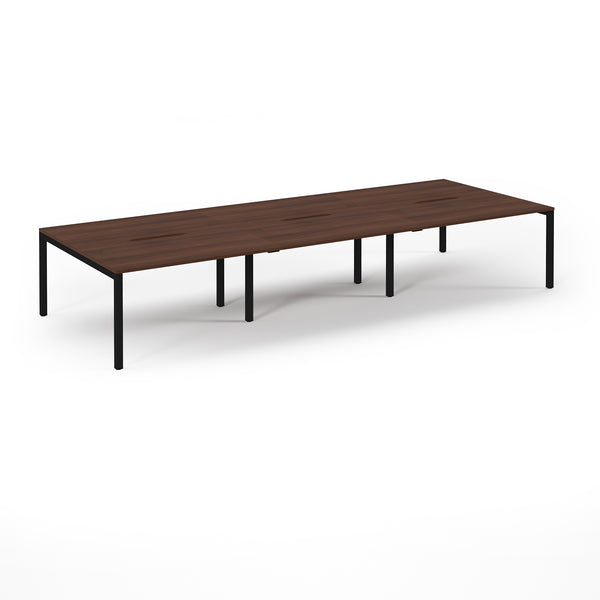 Back to Back Desk available in 3600 x 800, 4200 x 800 and 4800 x 800 - Walnut Top
