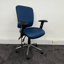 Used Fabric Fully Adjustable Task Chair with Pump Lumbar Support