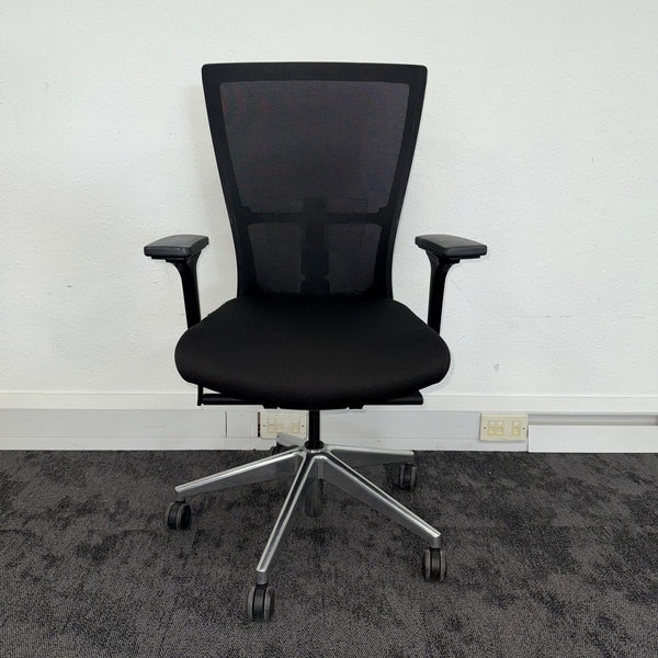 Used Bestuhl Radius Black Mesh Task Chair with Lumbar