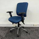 Used Fabric Fully Adjustable Task Chair with Pump Lumbar Support