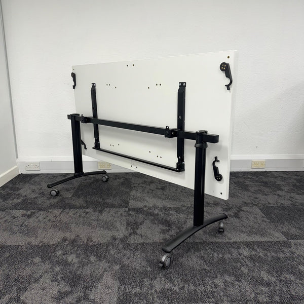 Used Gresham White Fliptop Tables with Linking