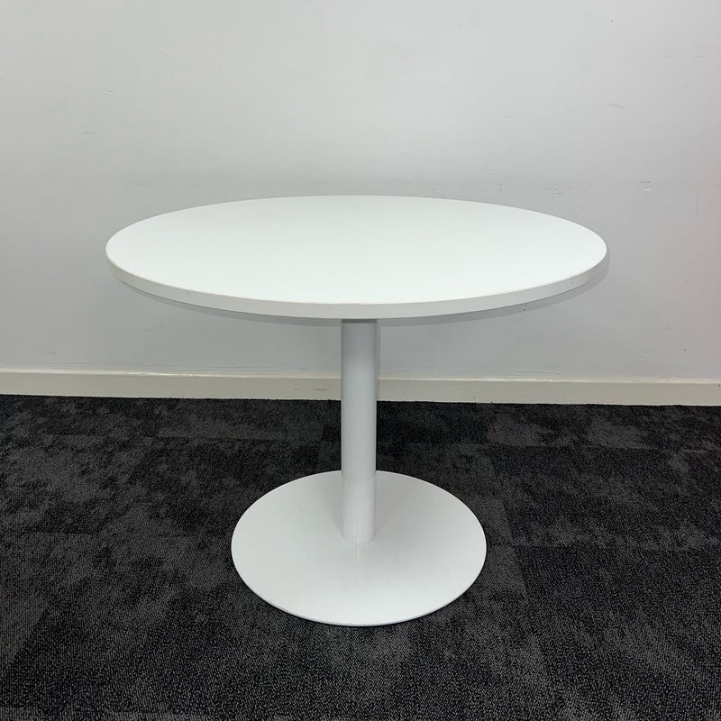 Used White Round Table 800mm Dia
