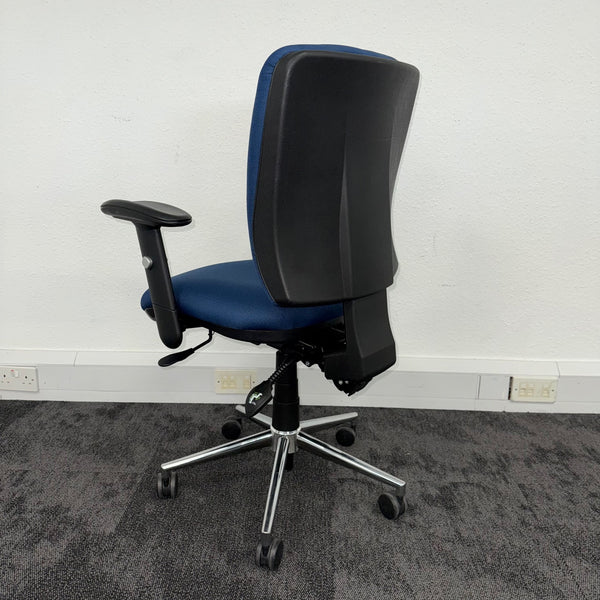 Used Fabric Fully Adjustable Task Chair with Pump Lumbar Support