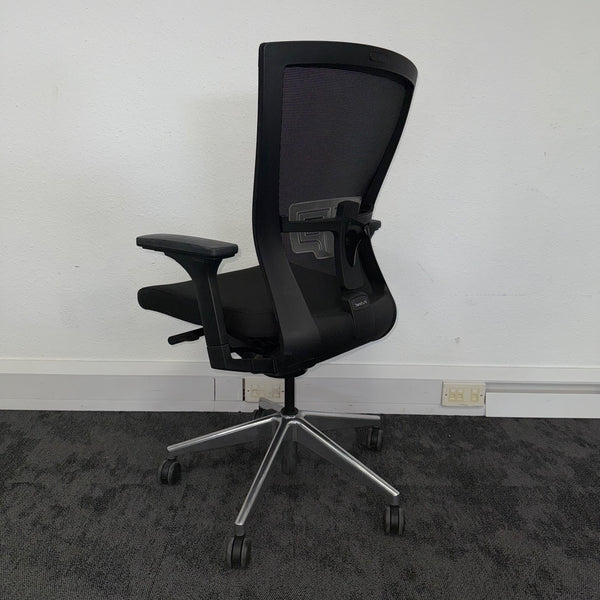 Used Bestuhl Radius Black Mesh Task Chair with Lumbar