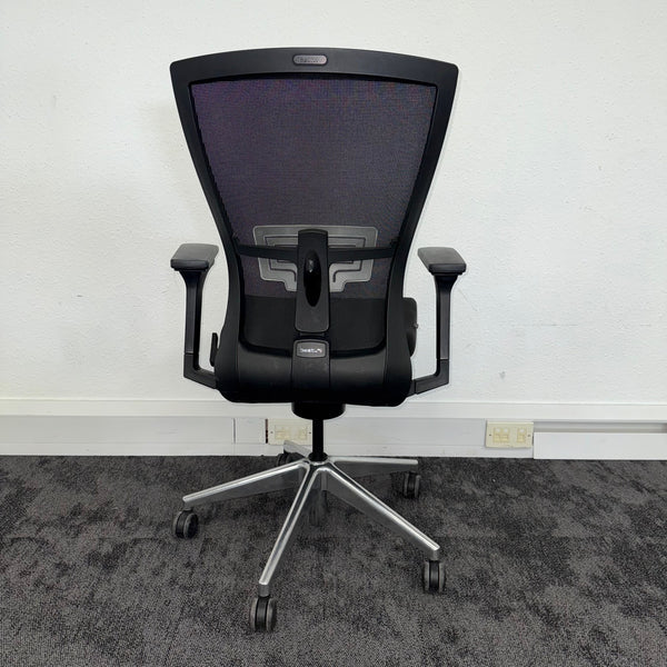 Used Bestuhl Radius Black Mesh Task Chair with Lumbar