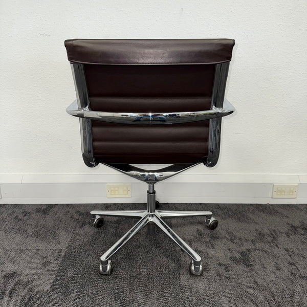 Used ICF UNA Leather Meeting Chair
