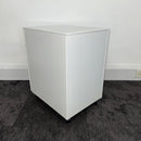 New White Steel 3 Draw Mobile Pedestal