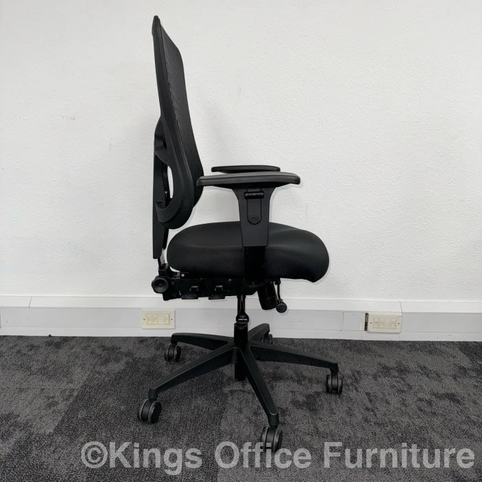 Used Black Mesh Multi Functional Task Chair