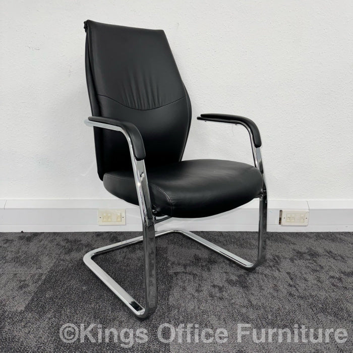 Used Executive High Back Leather Meeting Chair