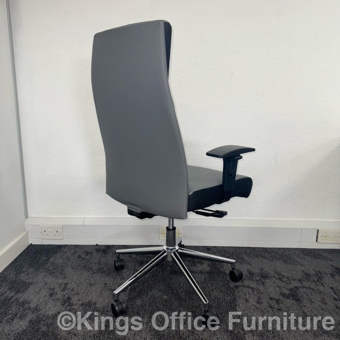 Used Icon Leather Faced Padded Office Chair