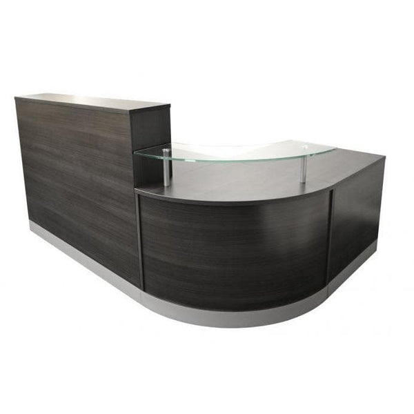 l shaoed reception counter