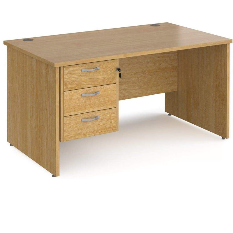 panel office desk with storage 