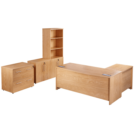 Managers Executive Oak Desk Suite