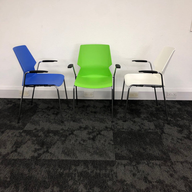 NEW Plastic Breakout Office Chairs with Arms