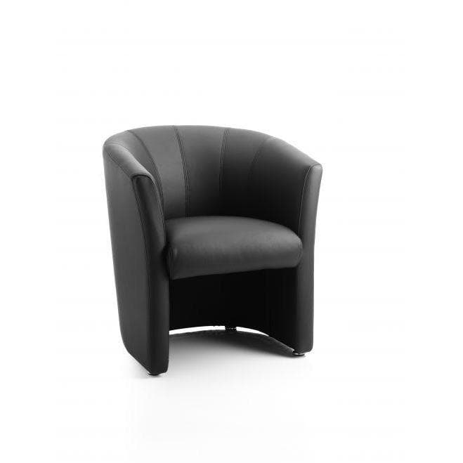 leather single office tub chair