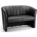 twin leather office sofa
