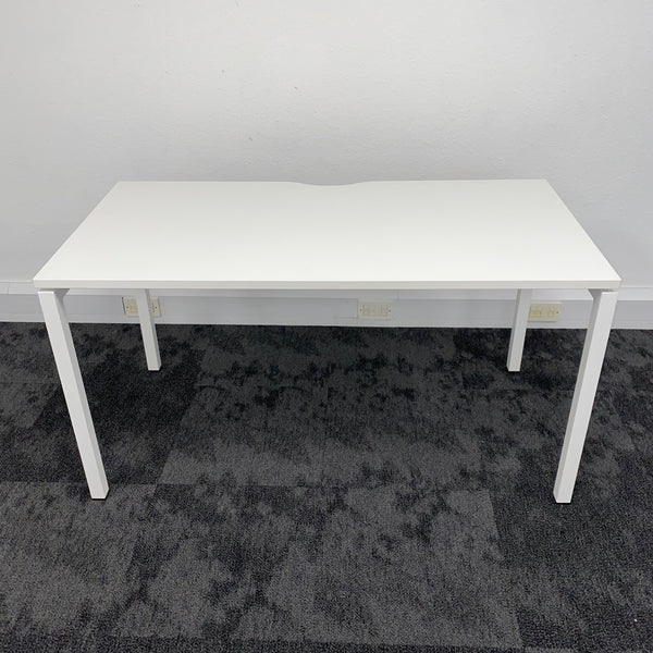 New Still Boxed Nova Single White Bench Desk