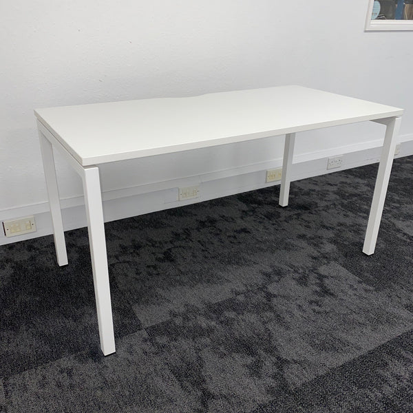 New Still Boxed Nova Single White Bench Desk