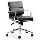 leatehr office chair with arms