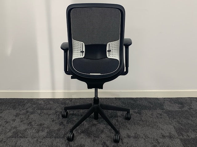 Used OrangeBox Do Task Chair Black+White Edition With New Seat & Arm Pads