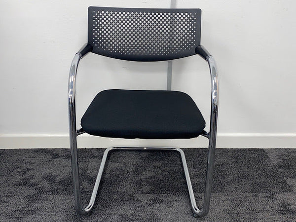 Used Vitra Visavis Black Meeting Chair