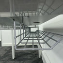 Used White Single Bench Desk 1400x600