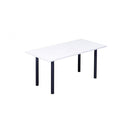 white meeting table