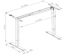 New Single Motor Height Adjustable Sit Stand Desk