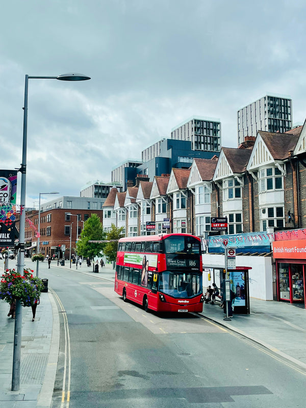 Go to article: Double decker bus on a high street in Harrow, London