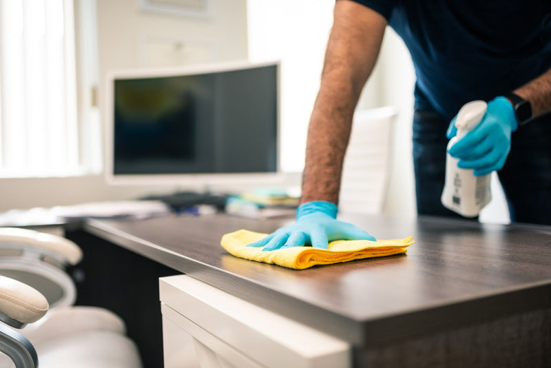 Clean Desk Prevent Fall Cleaning office desks - Kings Office Furniture