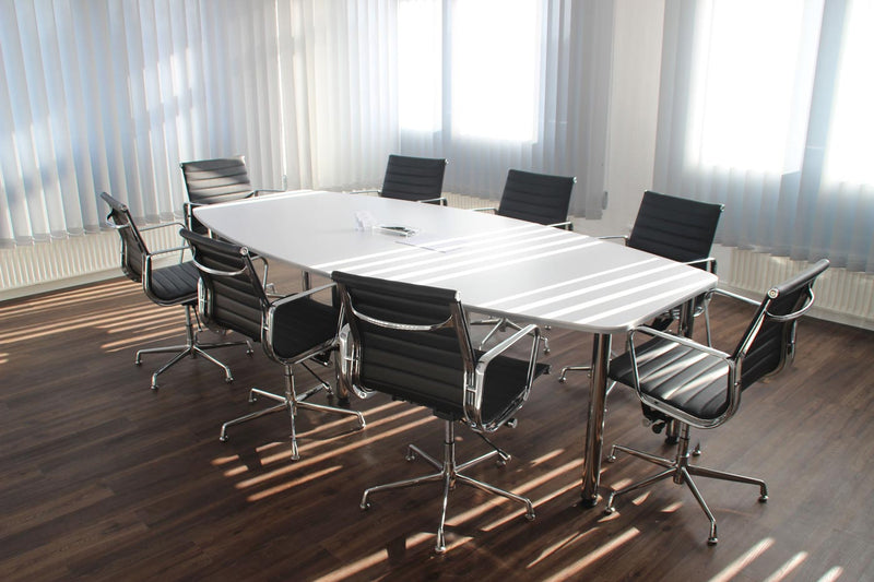 meeting table with meeting chairs