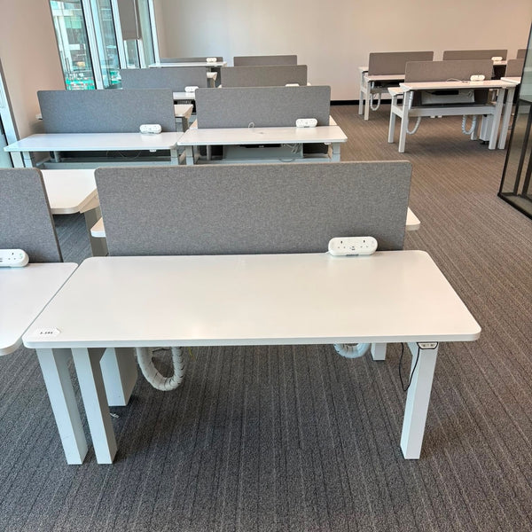 Used Herman Miller Ratio Double Electric Desk - Fully Loaded
