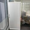 Used Tall White Tambour Unit with Sliding Door