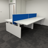 Used Herman Miller Electric Sit Stand Bench Desks with Screen and Cable Tray