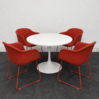 Used Muuto Upholstered Tub Chair Meeting Set with Table