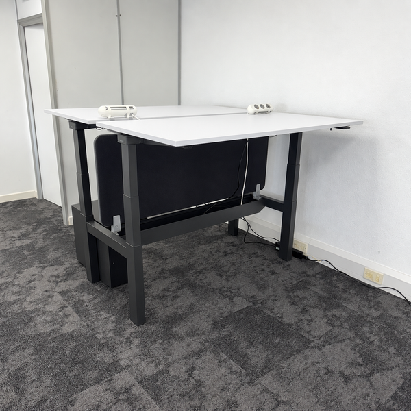 Used Steelcase Migration Electric Sit Stand Bench Desk