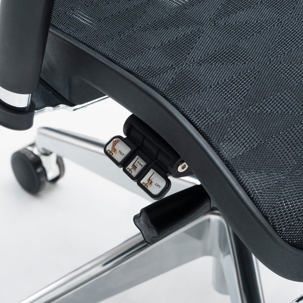 Dorsum - Full Specification Ergonomic Task Chair in Black Mesh with wireline technology
