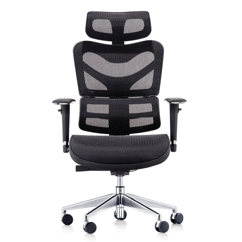 Dorsum - Full Specification Ergonomic Task Chair in Black Mesh with wireline technology